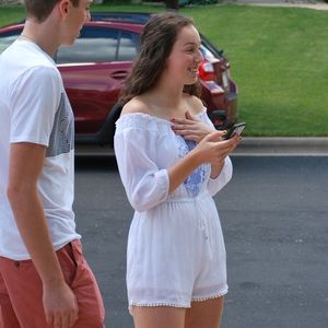 White Strapless Romper